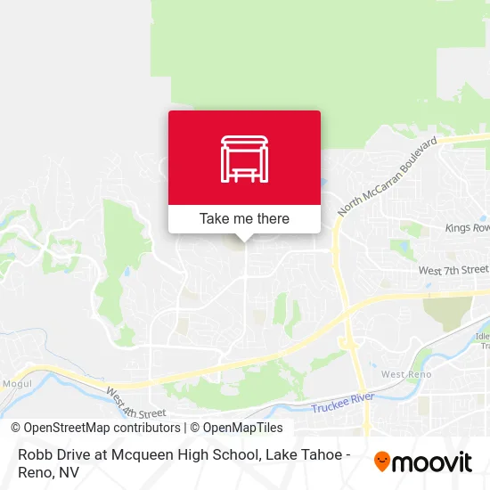 Robb Drive at Mcqueen High School map