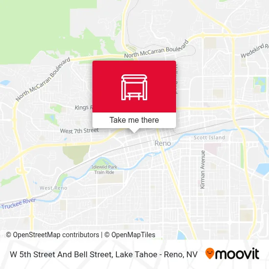 W 5th Street And Bell Street map