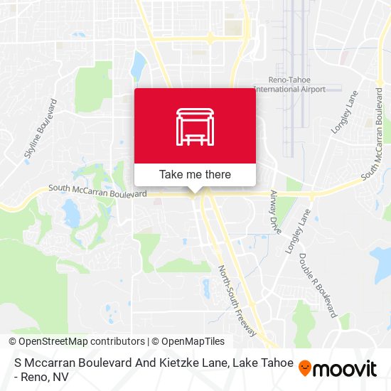 S Mccarran Boulevard And Kietzke Lane map