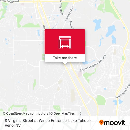 S Virginia Street at Winco Entrance map