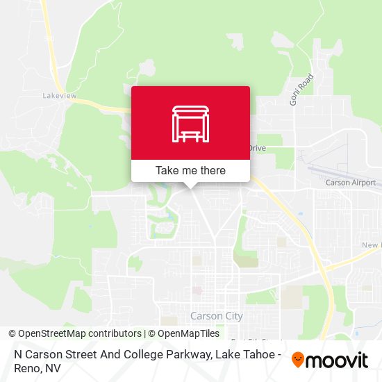 N Carson Street And College Parkway map