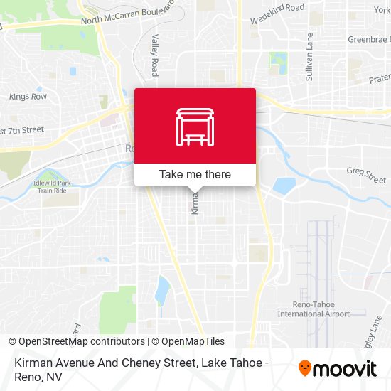 Kirman Avenue And Cheney Street map