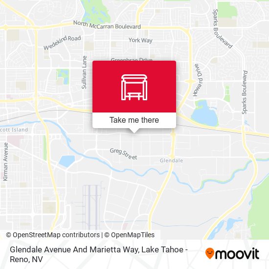 Glendale Avenue And Marietta Way map
