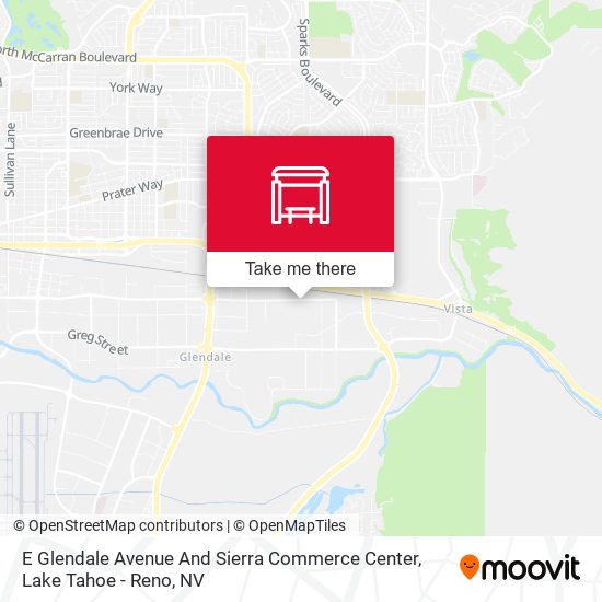 E Glendale Avenue And Sierra Commerce Center map