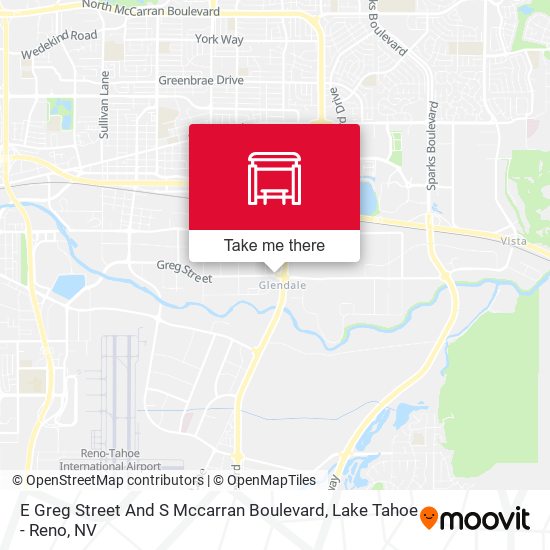 E Greg Street And S Mccarran Boulevard map