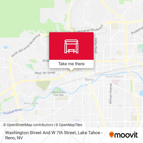 Washington Street And W 7th Street map