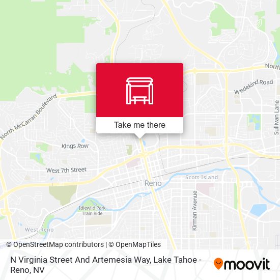 Mapa de N Virginia Street And Artemesia Way