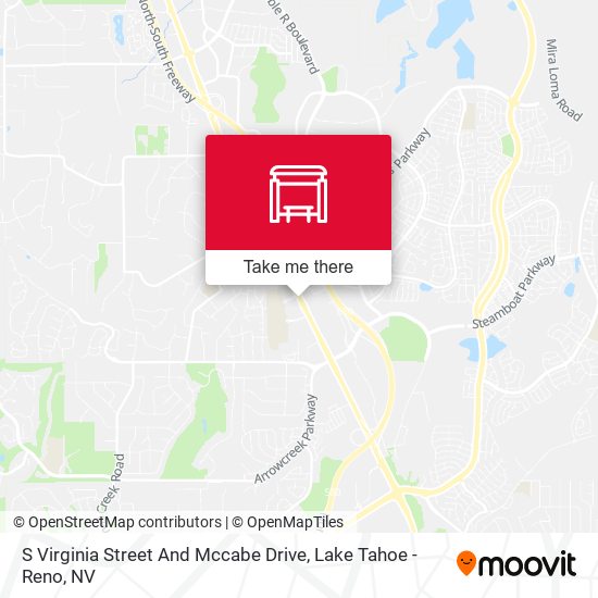 S Virginia Street And Mccabe Drive map