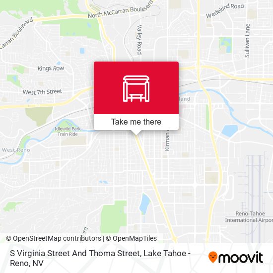 S Virginia Street And Thoma Street map
