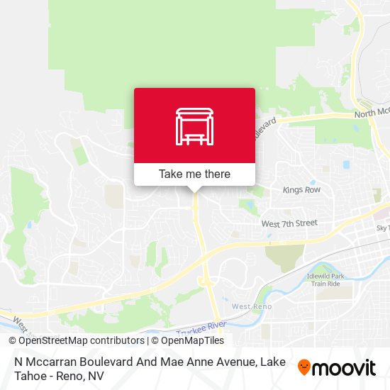 N Mccarran Boulevard And Mae Anne Avenue map
