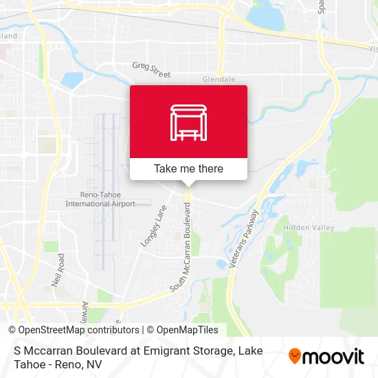 S Mccarran Boulevard at Emigrant Storage map