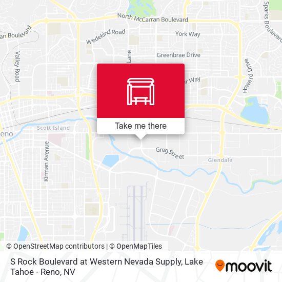 S Rock Boulevard at Western Nevada Supply map