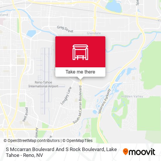 S Mccarran Boulevard And S Rock Boulevard map