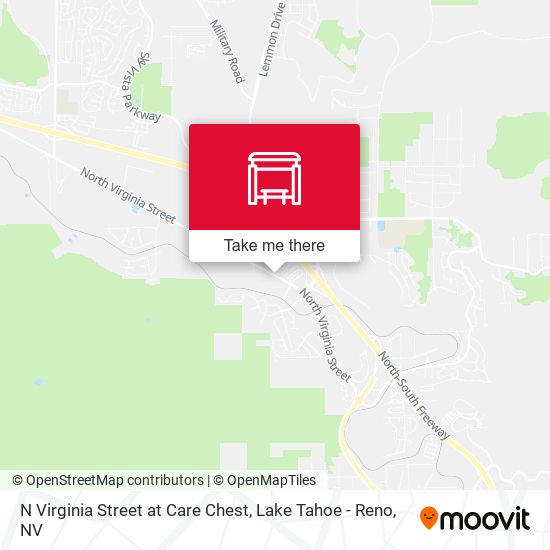 N Virginia Street at Care Chest map