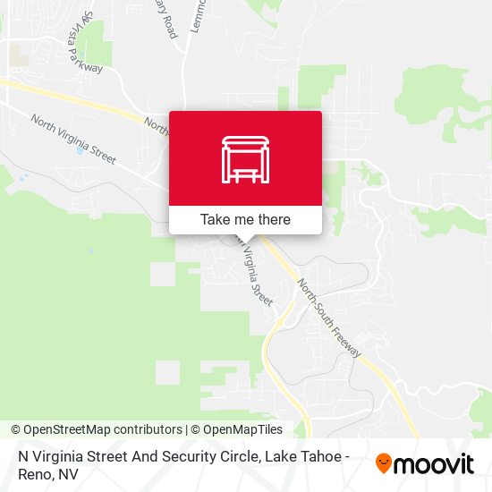 N Virginia Street And Security Circle map