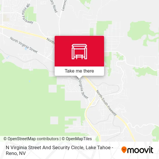 N Virginia Street And Security Circle map