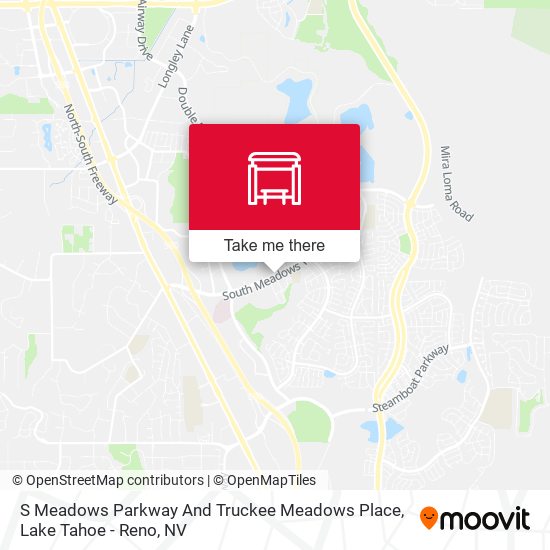 S Meadows Parkway And Truckee Meadows Place map