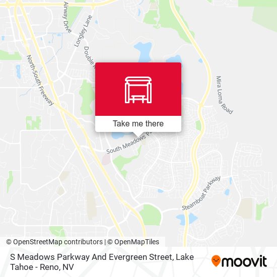 S Meadows Parkway And Evergreen Street map