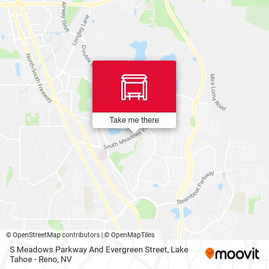 Mapa de S Meadows Parkway And Evergreen Street