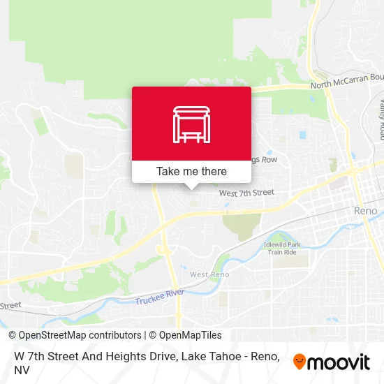 W 7th Street And Heights Drive map