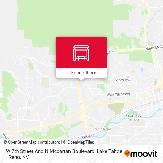 W 7th Street And N Mccarran Boulevard map