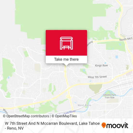 W 7th Street And N Mccarran Boulevard map