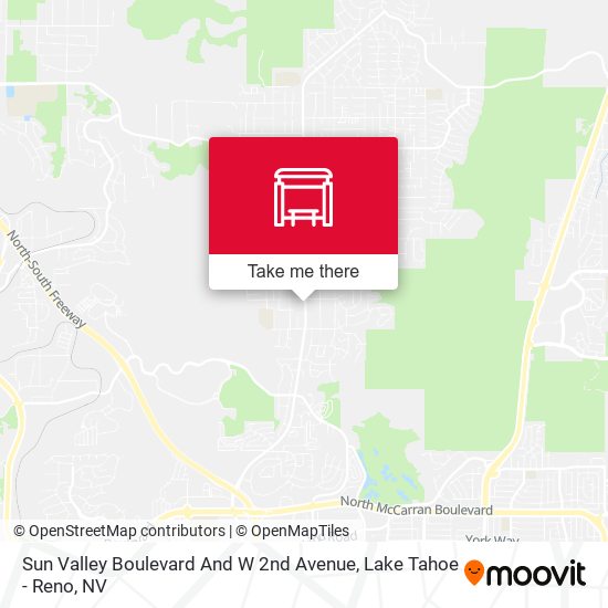 Mapa de Sun Valley Boulevard And W 2nd Avenue