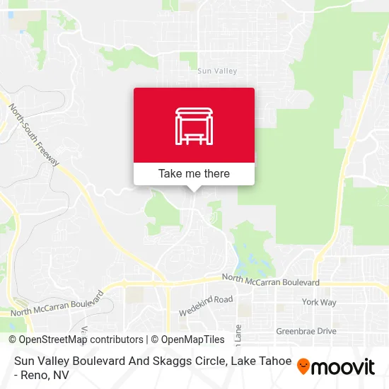 Sun Valley Boulevard And Skaggs Circle map