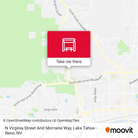 N Virginia Street And Morraine Way map