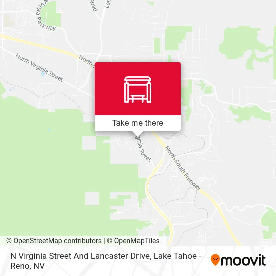 N Virginia Street And Lancaster Drive map