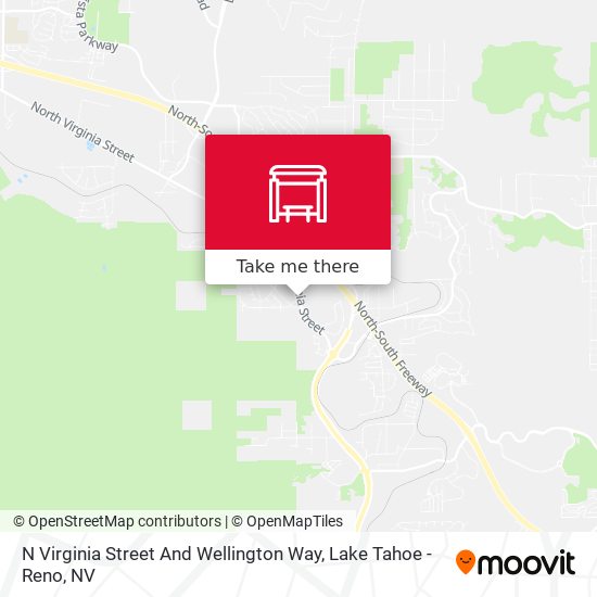 N Virginia Street And Wellington Way map