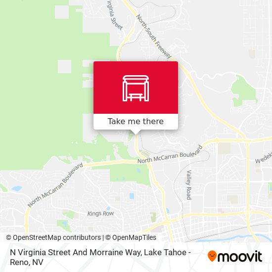 N Virginia Street And Morraine Way map