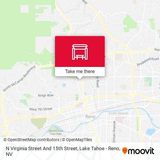 Mapa de N Virginia Street And 15th Street