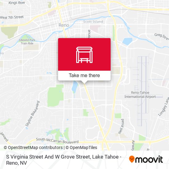 S Virginia Street And W Grove Street map