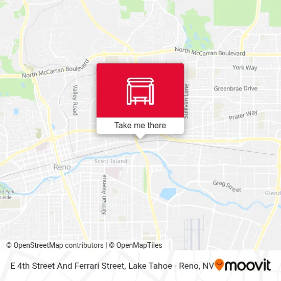 E 4th Street And Ferrari Street map