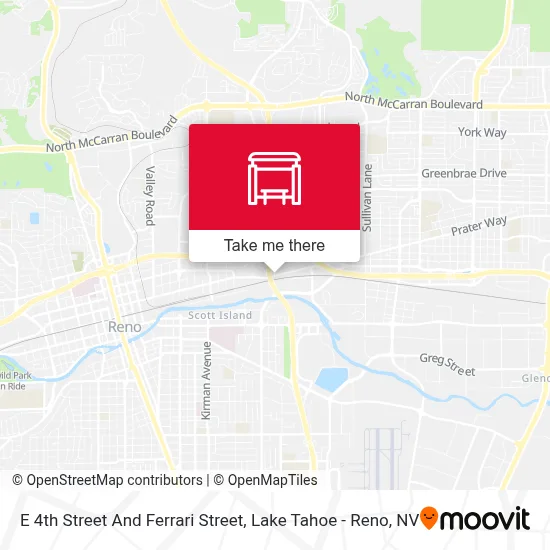 E 4th Street And Ferrari Street map