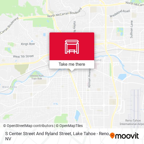 S Center Street And Ryland Street map