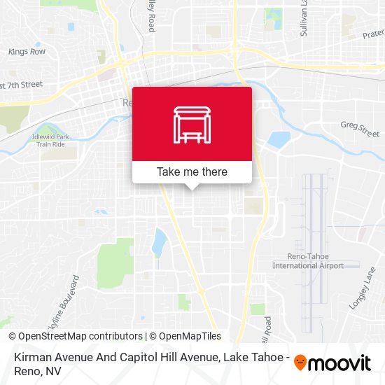 Kirman Avenue And Capitol Hill Avenue map