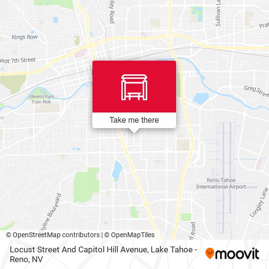 Locust Street And Capitol Hill Avenue map
