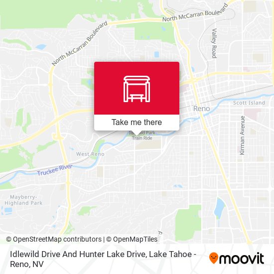 Idlewild Drive And Hunter Lake Drive map