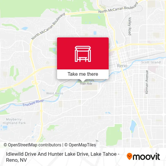 Idlewild Drive And Hunter Lake Drive map