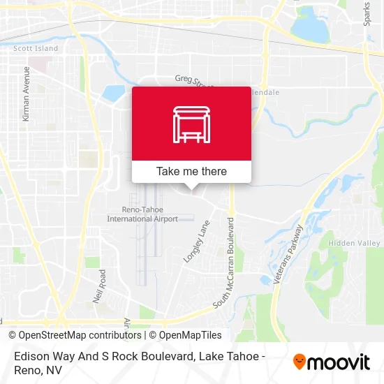 Edison Way And S Rock Boulevard map