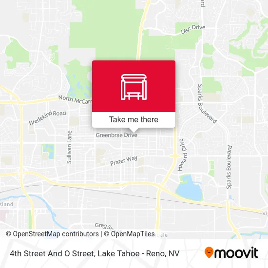 4th Street And O Street map