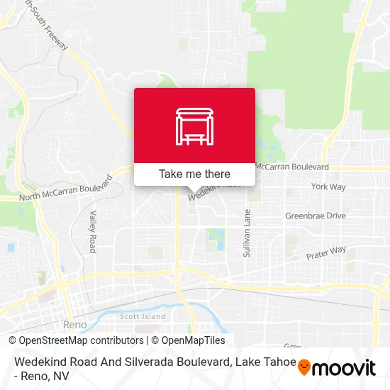 Wedekind Road And Silverada Boulevard map