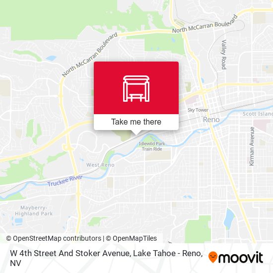 Mapa de W 4th Street And Stoker Avenue