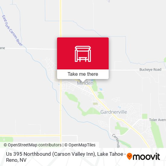 Us 395 Northbound (Carson Valley Inn) map