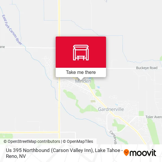 Us 395 Northbound (Carson Valley Inn) map