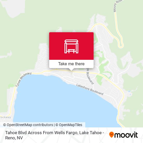 Mapa de Tahoe Blvd Across From Wells Fargo