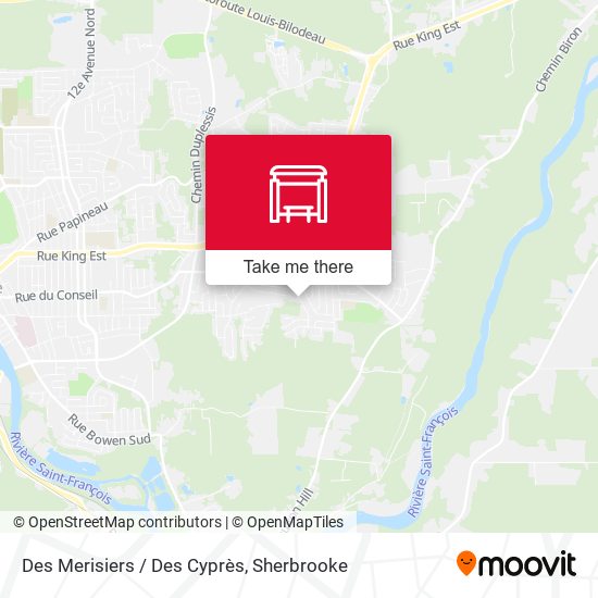 Des Merisiers / Des Cyprès map