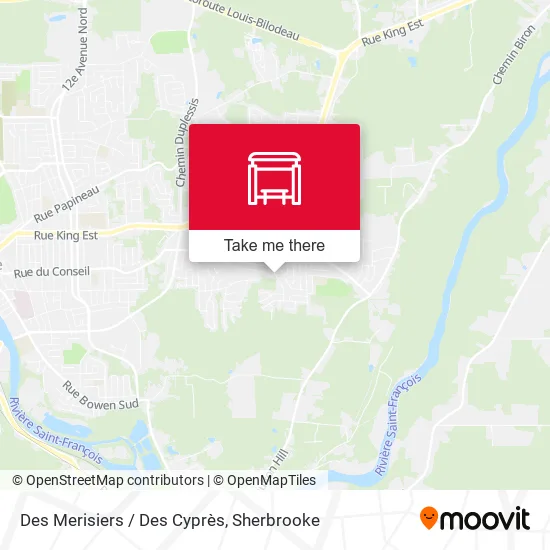 Des Merisiers / Des Cyprès map